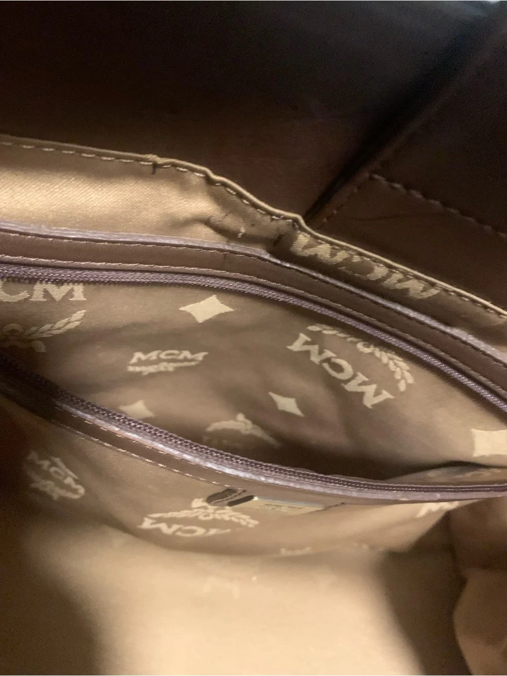 MCM Quilted Brown Leather Shoulder Bag Limited Edition - Picture 14 of 16